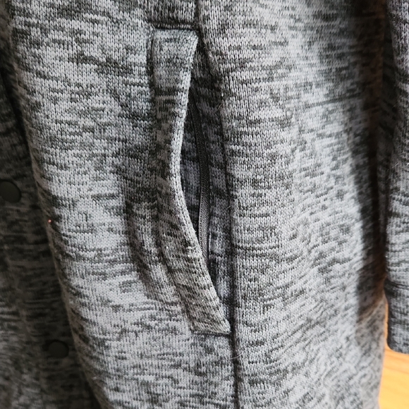 Lands End Gray Shirt Jacket - Picture 4 of 13